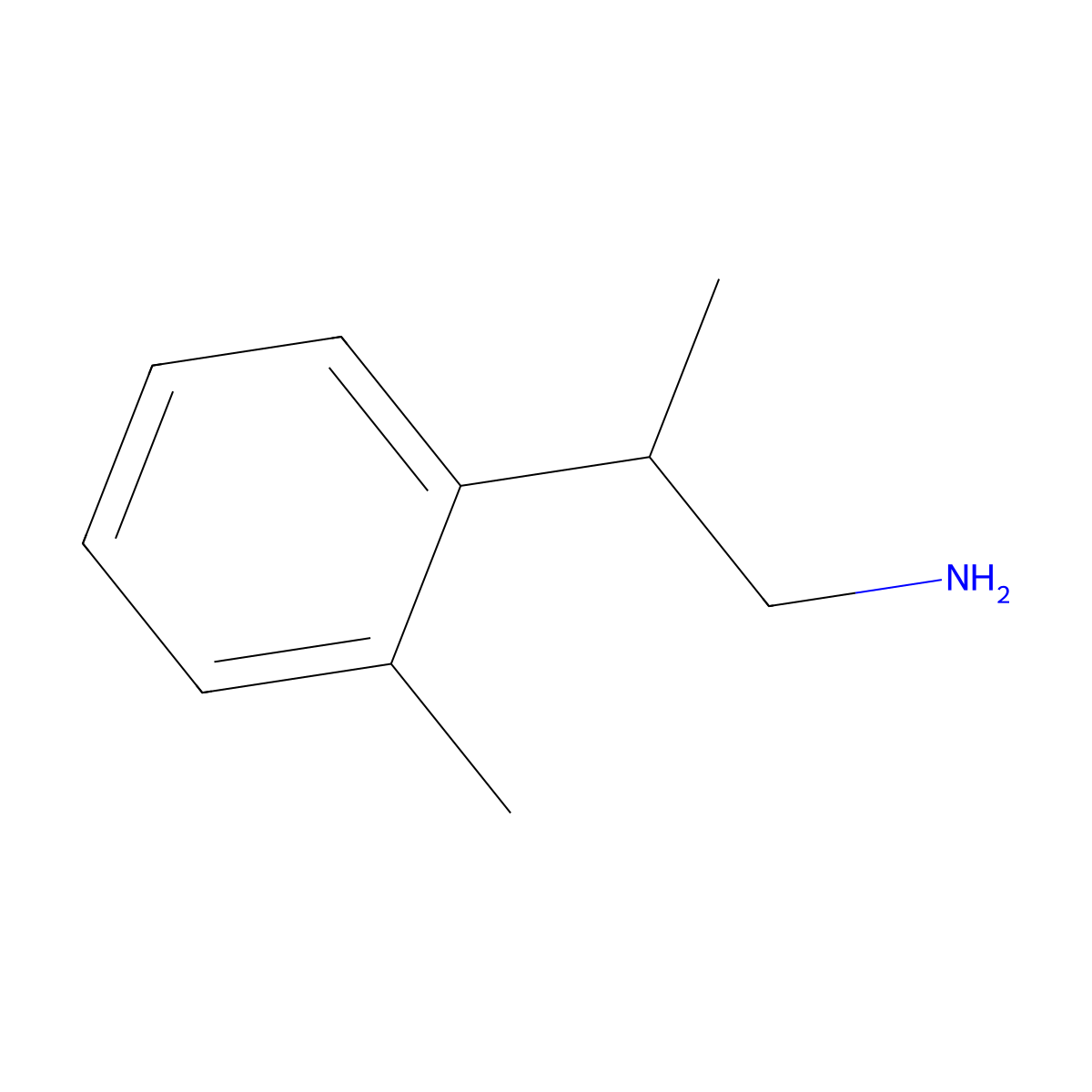 2-(2-Methylphenyl)propan-1-amine molecular structure, CAS 5266-88-6