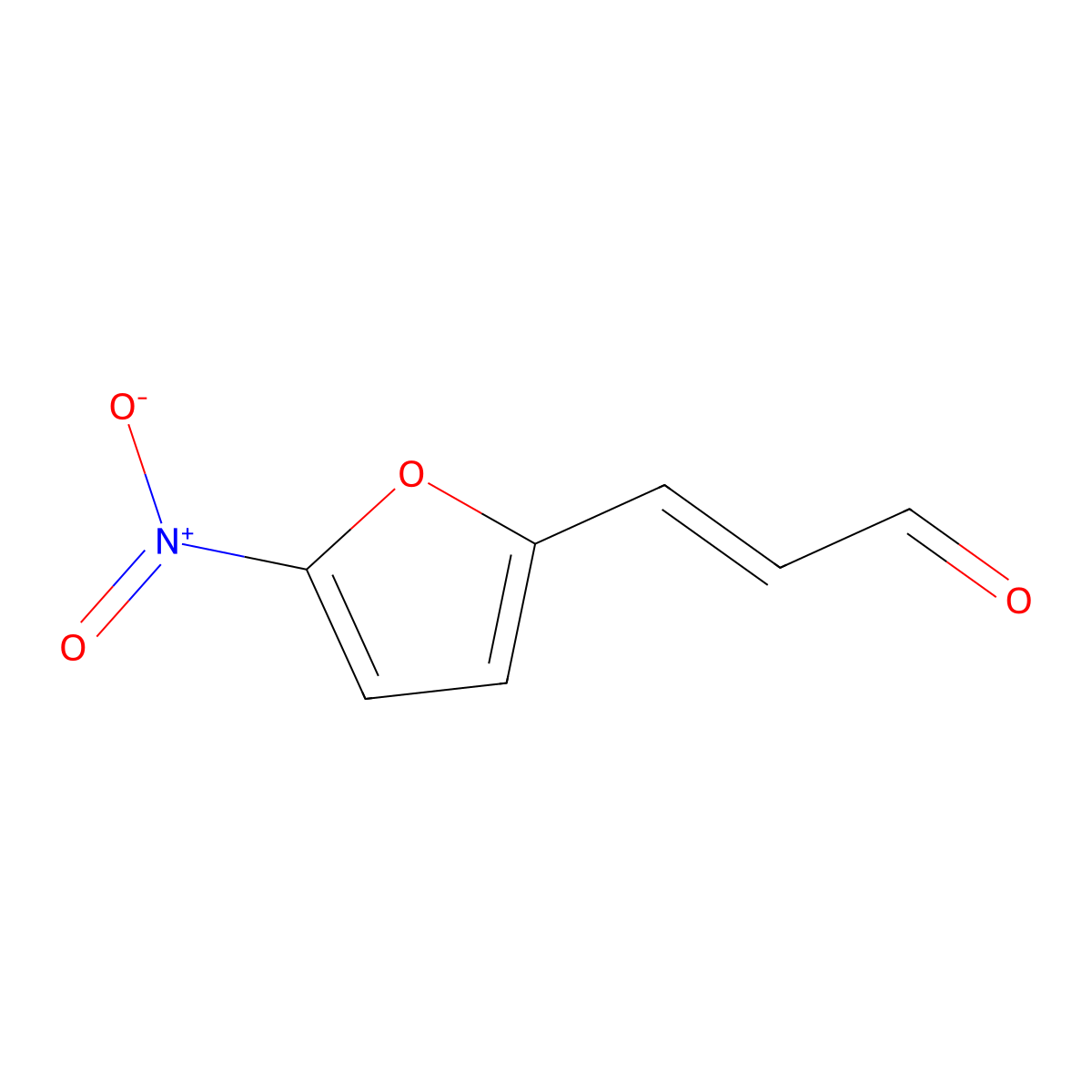 5-Nitrofuryl-2-acrolein molecular structure, CAS 52661-56-0