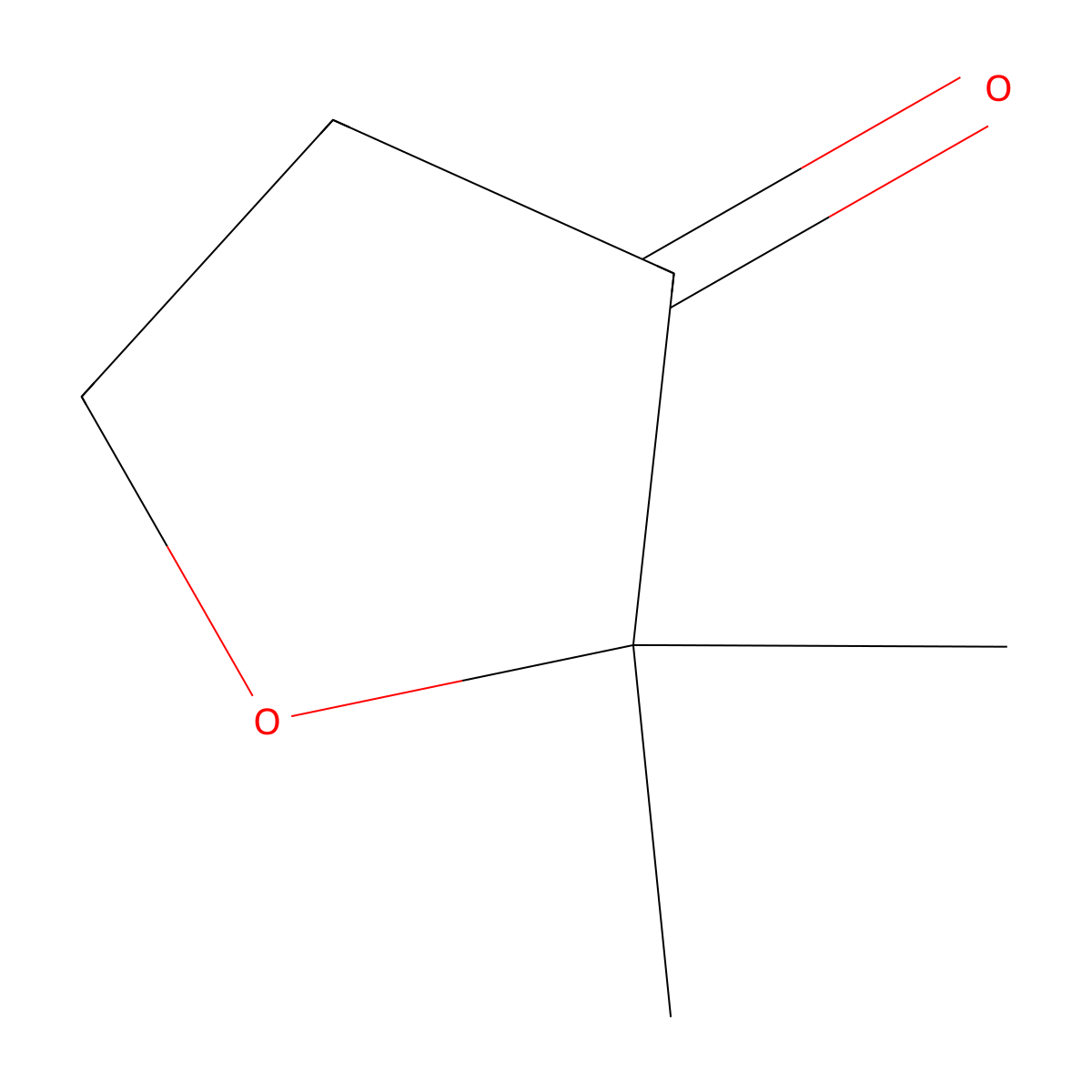 2,2-Dimethyloxolan-3-one molecular structure, CAS 52662-40-5