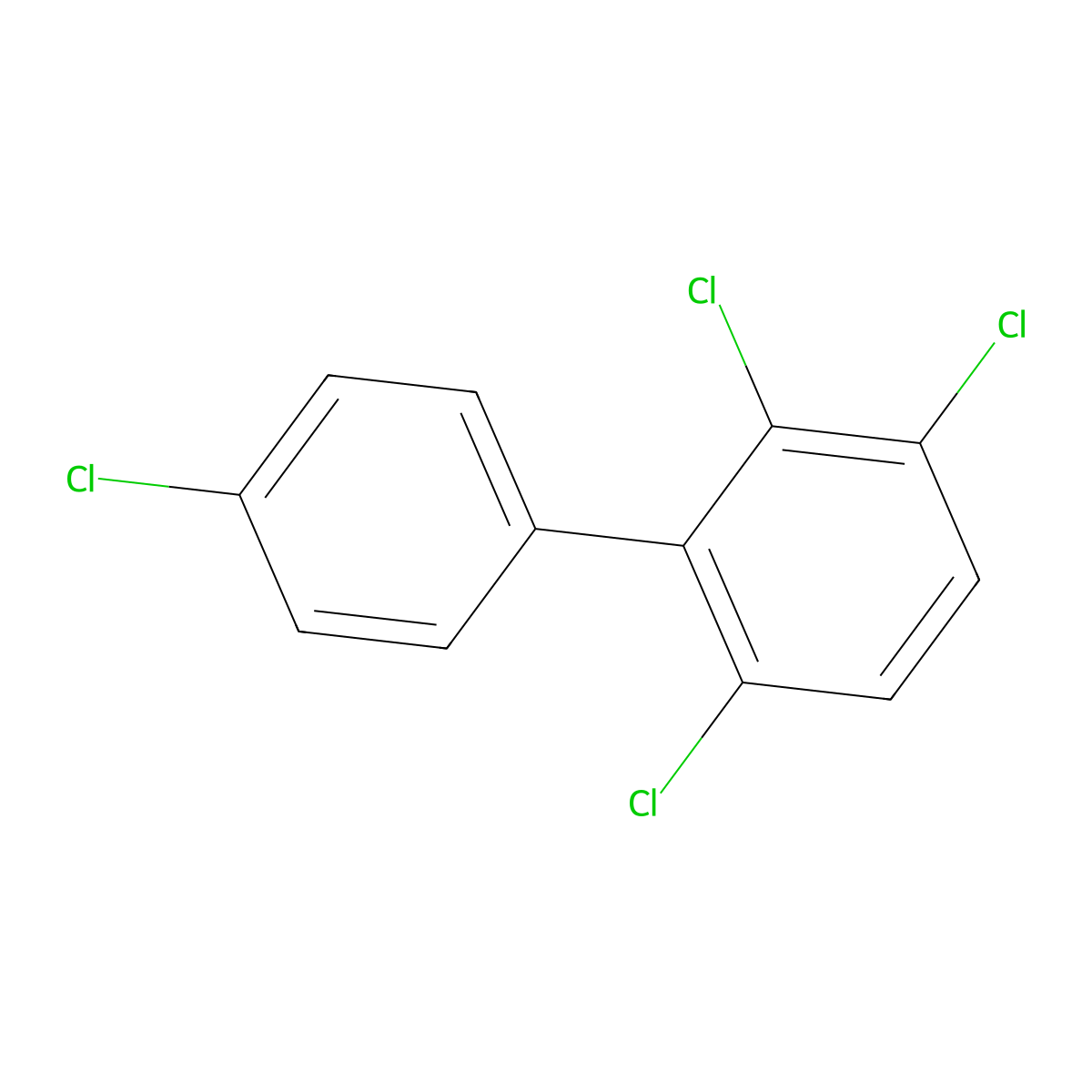 2,3,4',6-Tetrachlorobiphenyl molecular structure, CAS 52663-58-8
