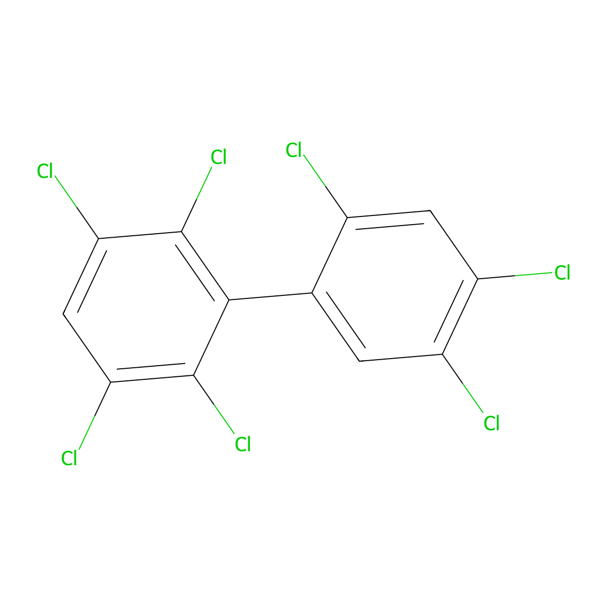 Pcb 187 molecular structure, CAS 52663-68-0