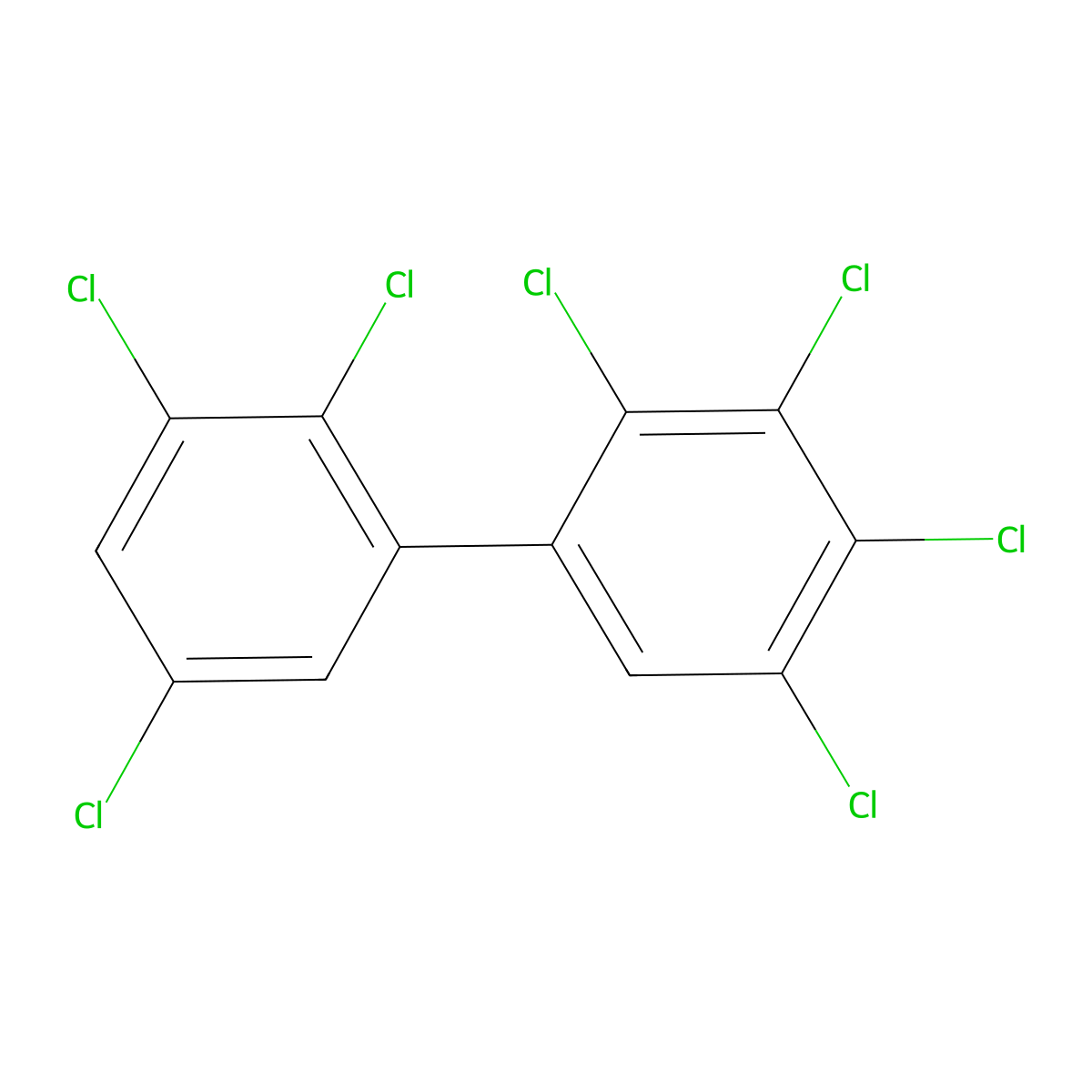 2,2',3,3',4,5,5'-Heptachlorobiphenyl molecular structure, CAS 52663-74-8