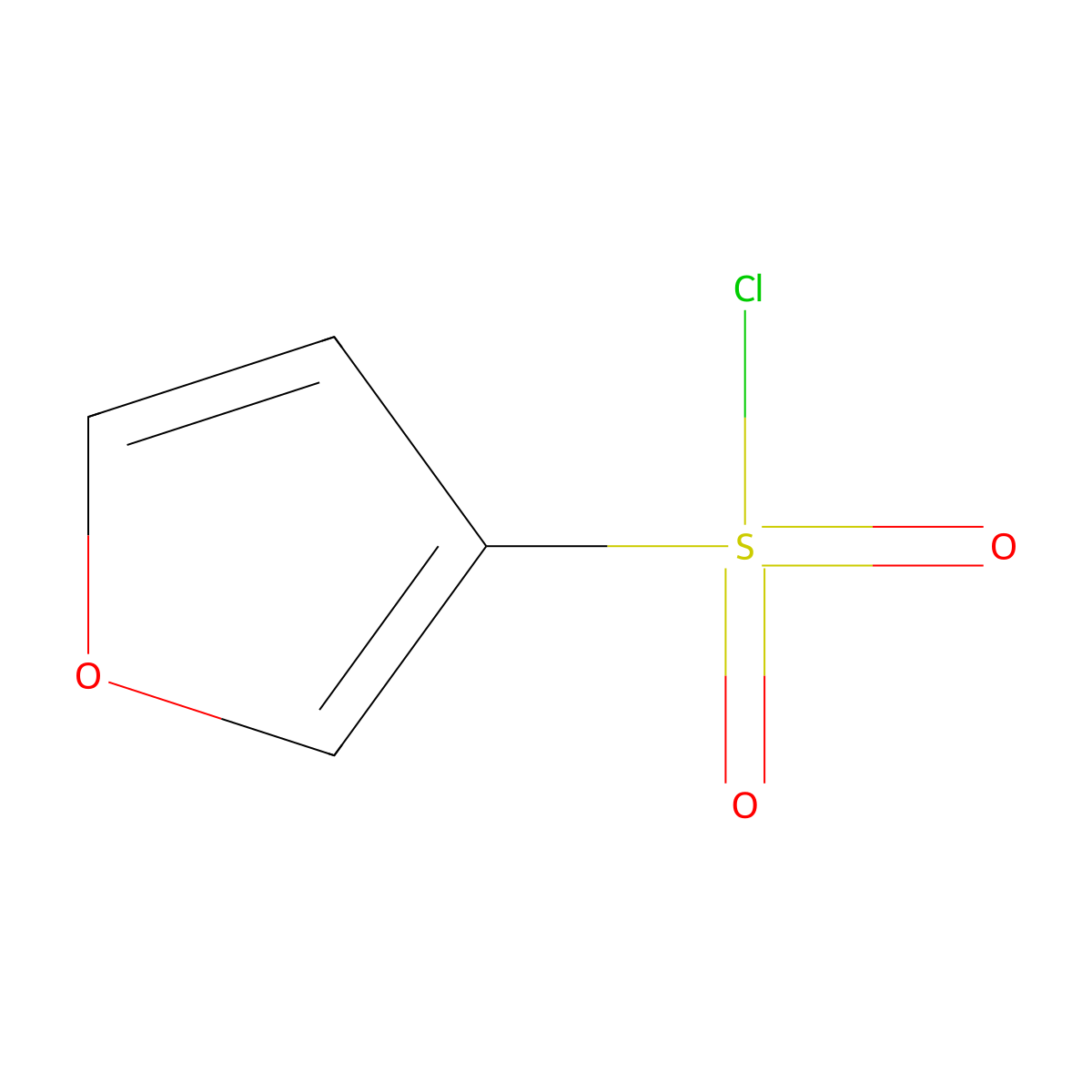 Furan-3-sulfonyl chloride molecular structure, CAS 52665-49-3