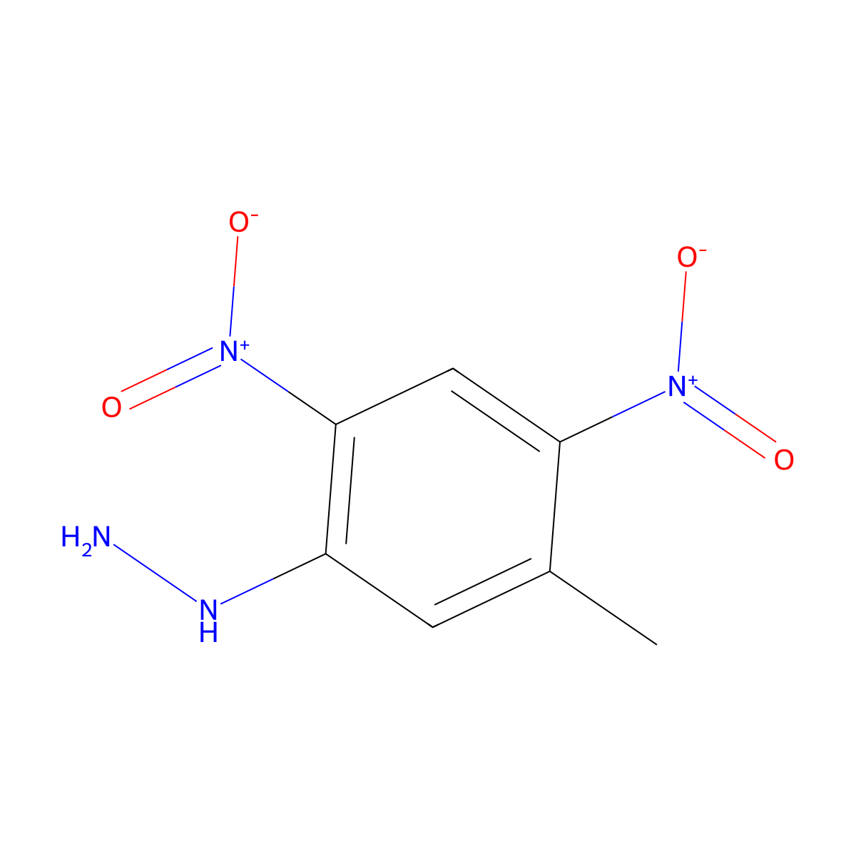 (5-Methyl-2,4-dinitrophenyl)hydrazine molecular structure, CAS 5267-23-2