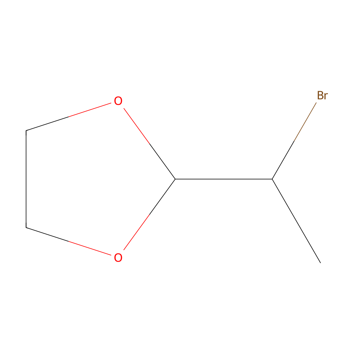 2-(1-Bromoethyl)-1,3-dioxolane molecular structure, CAS 5267-73-2
