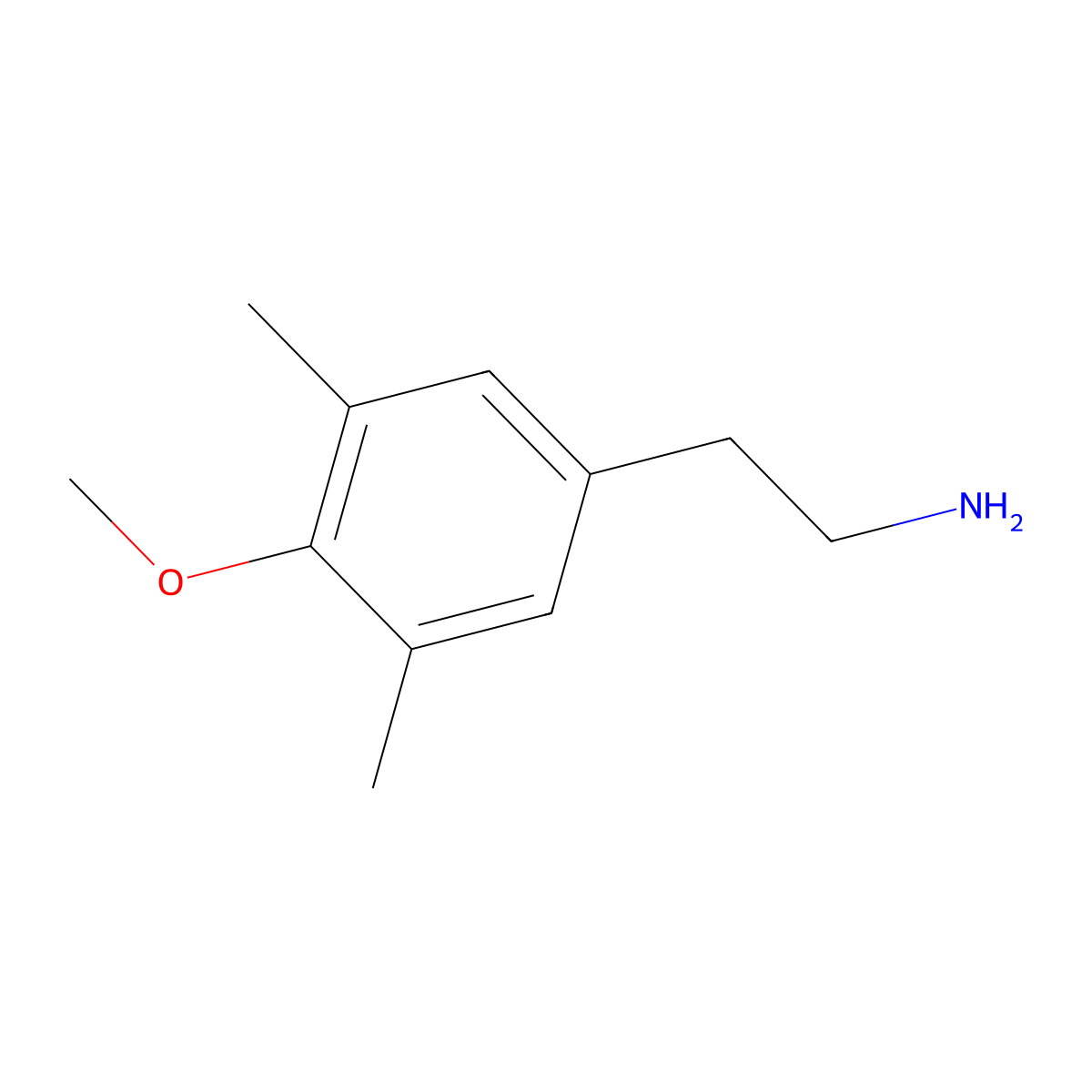 2-(4-Methoxy-3,5-dimethylphenyl)ethan-1-amine molecular structure, CAS 52670-14-1