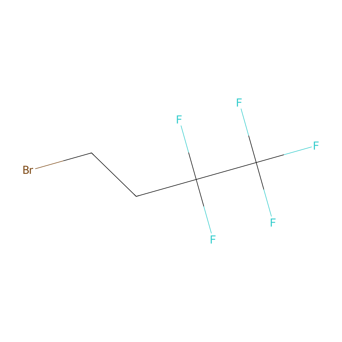 4-Bromo-1,1,1,2,2-pentafluorobutane molecular structure, CAS 52671-70-2