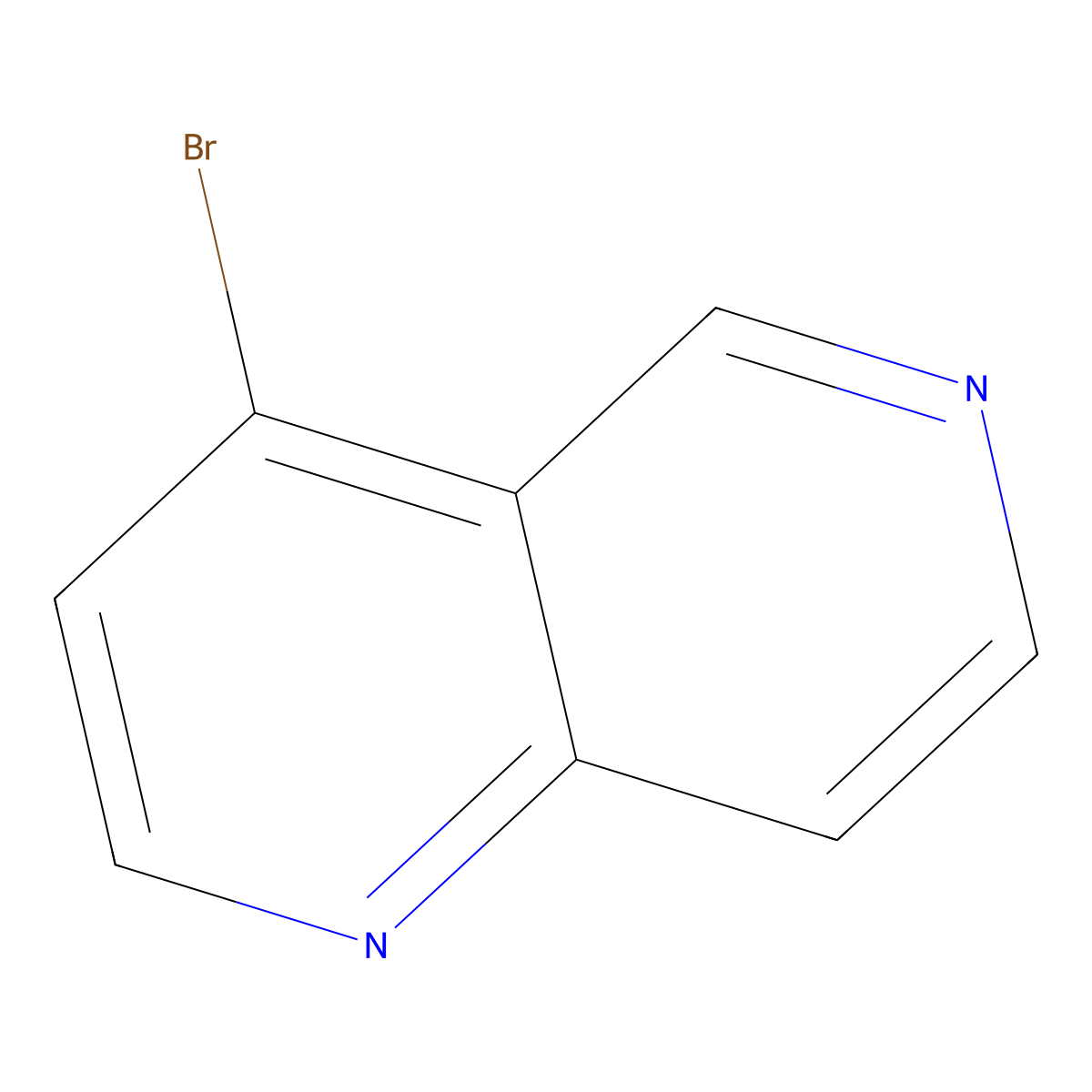 4-Bromo-1,6-naphthyridine molecular structure, CAS 5268-14-4