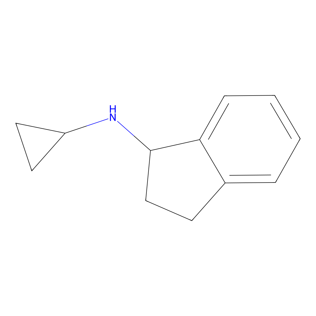 N-cyclopropyl-2,3-dihydro-1H-inden-1-amine molecular structure, CAS 52681-23-9