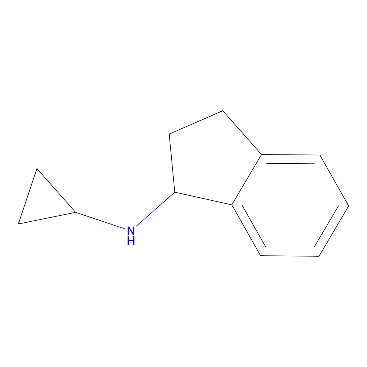 N-cyclopropyl-2,3-dihydro-1H-inden-1-amine molecular structure, CAS 52681-23-9