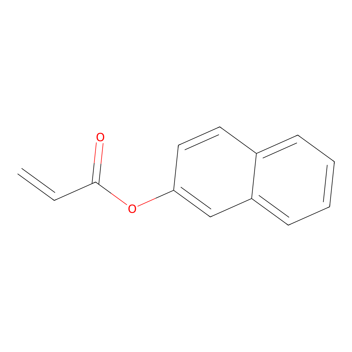 2-Naphthyl acrylate molecular structure, CAS 52684-34-1