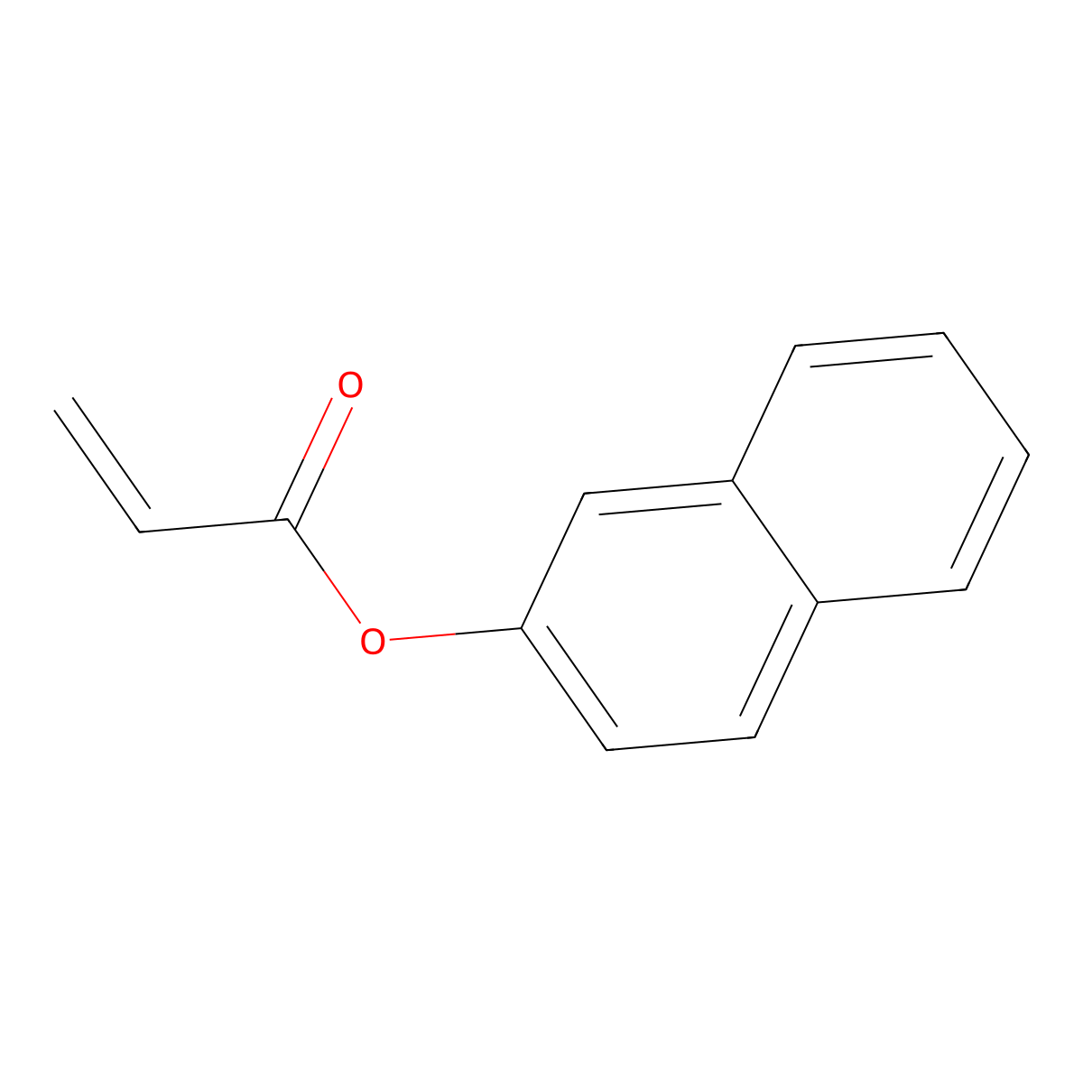 2-Naphthyl acrylate molecular structure, CAS 52684-34-1