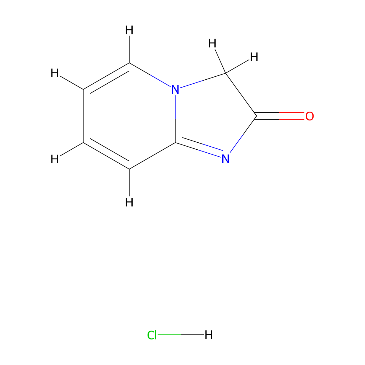 Imidazo[1,2-a]pyridin-2(3H)-one hydrochloride molecular structure, CAS 52687-85-1