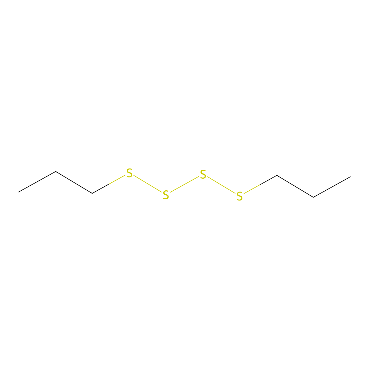 Dipropyl tetrasulfide molecular structure, CAS 52687-98-6