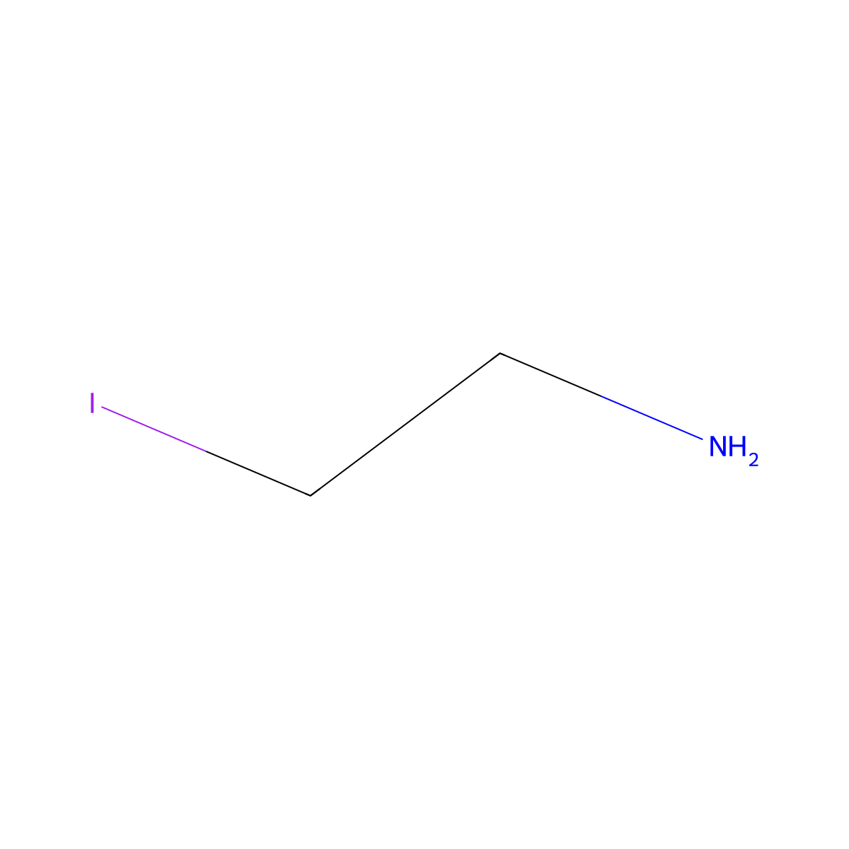 2-Iodoethan-1-amine molecular structure, CAS 52689-15-3