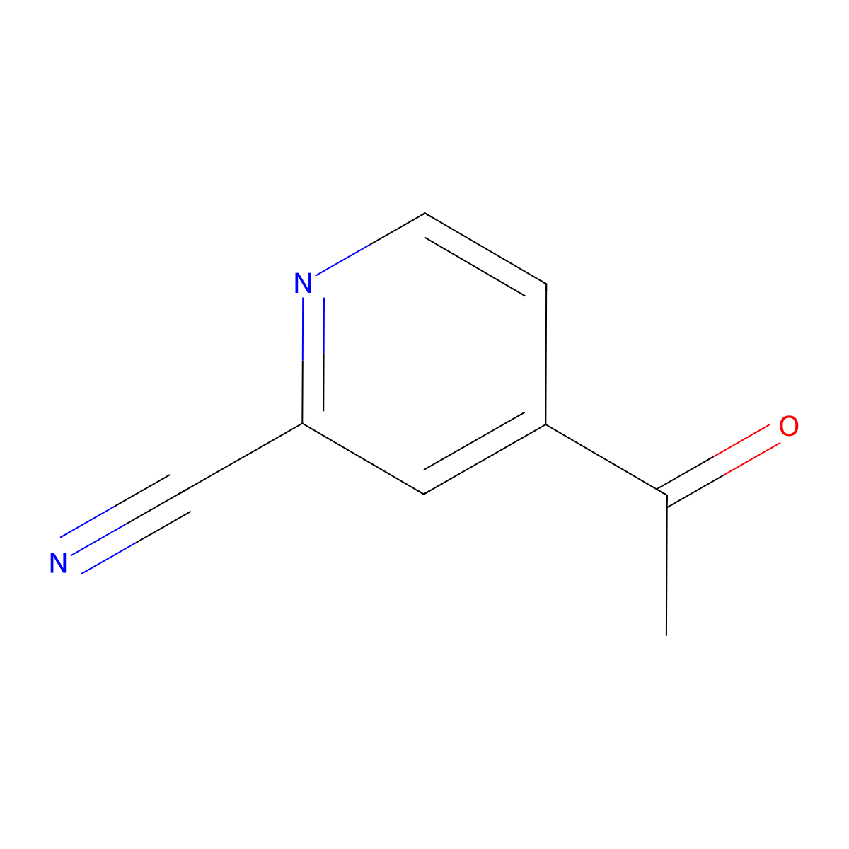 4-Acetyl-2-cyanopyridine molecular structure, CAS 52689-18-6