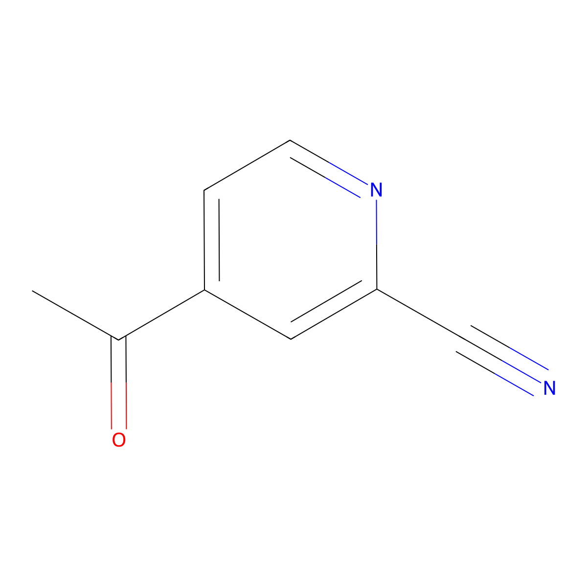 4-Acetyl-2-cyanopyridine molecular structure, CAS 52689-18-6