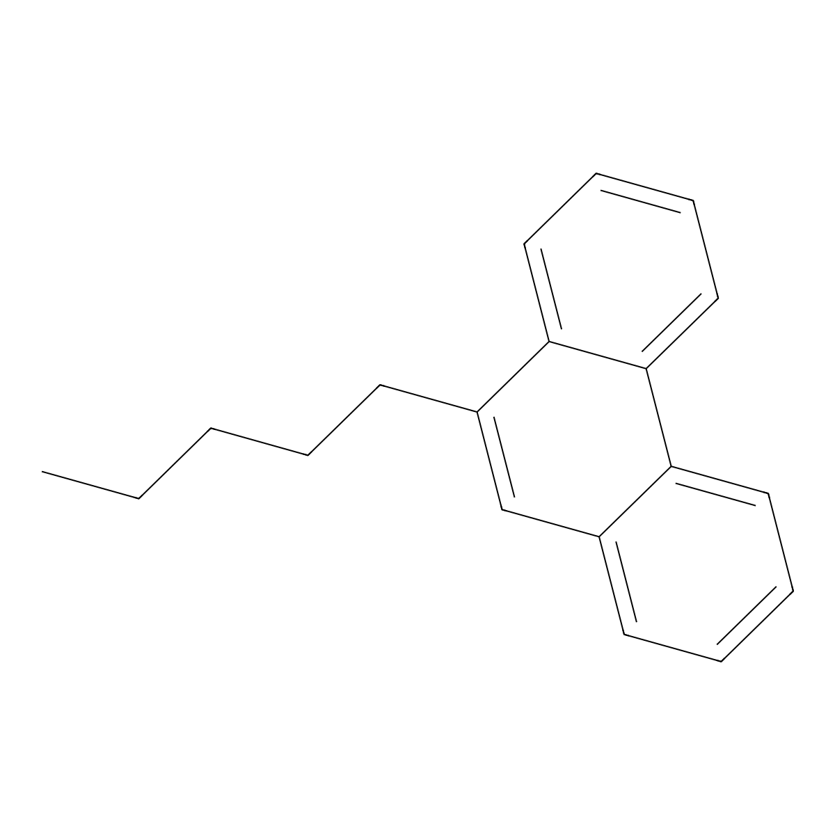 9-Pentyl-phenanthrene molecular structure, CAS 52689-26-6