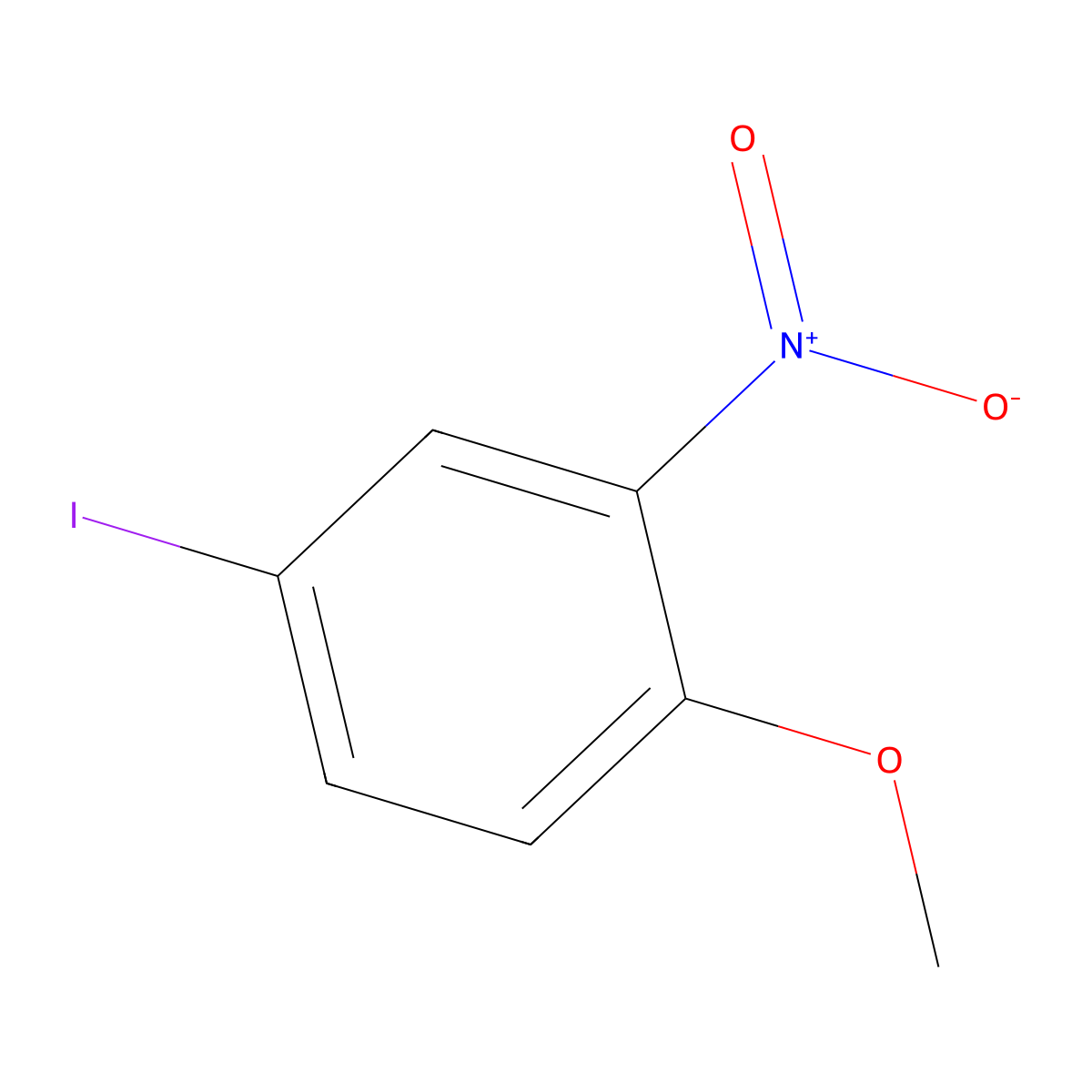 4-Iodo-2-nitroanisole molecular structure, CAS 52692-09-8