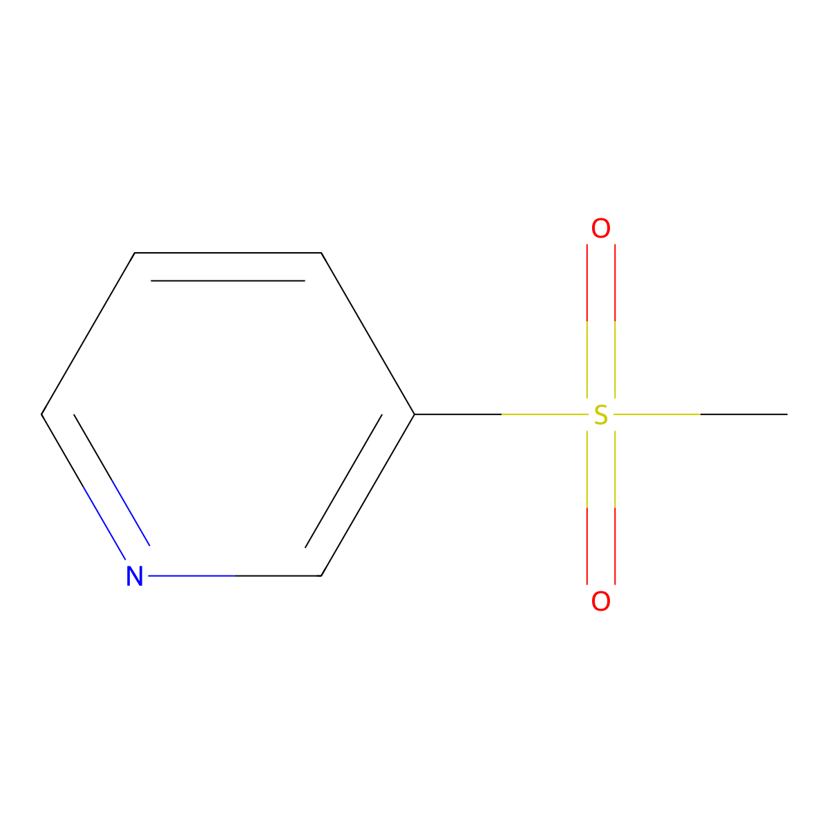 3-Methanesulfonylpyridine molecular structure, CAS 52693-61-5