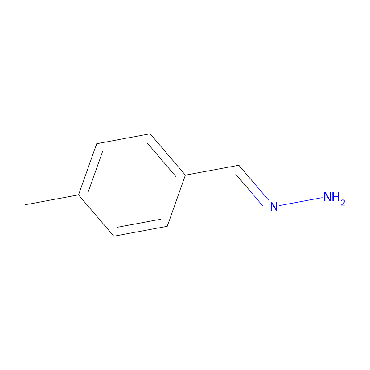 Benzaldehyde, 4-methyl-, hydrazone molecular structure, CAS 52693-87-5