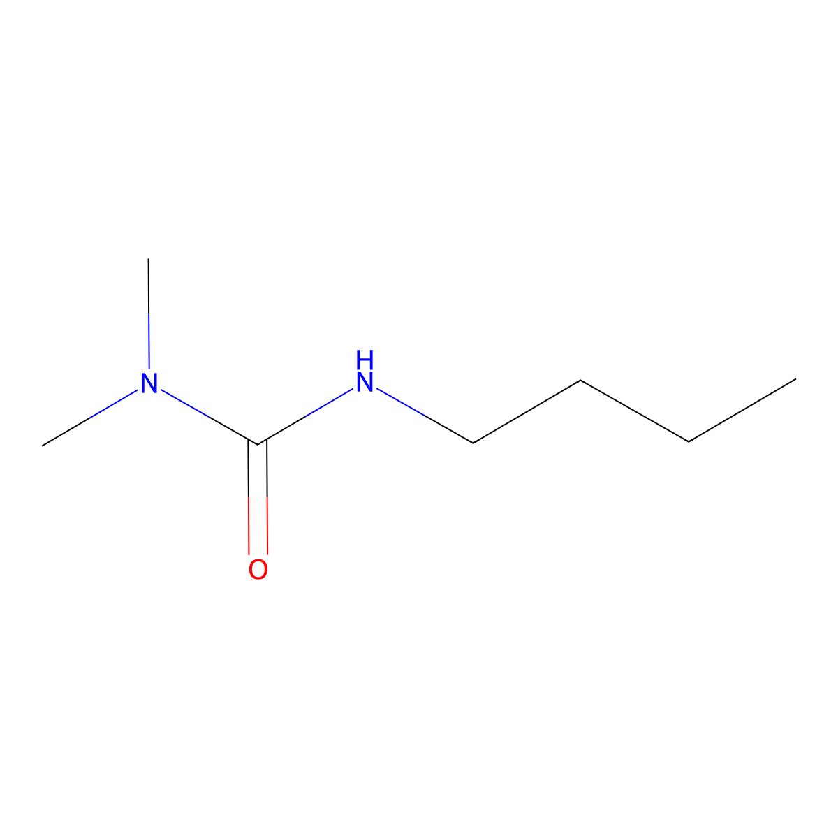 1-Butyl-3,3-dimethylurea molecular structure, CAS 52696-91-0
