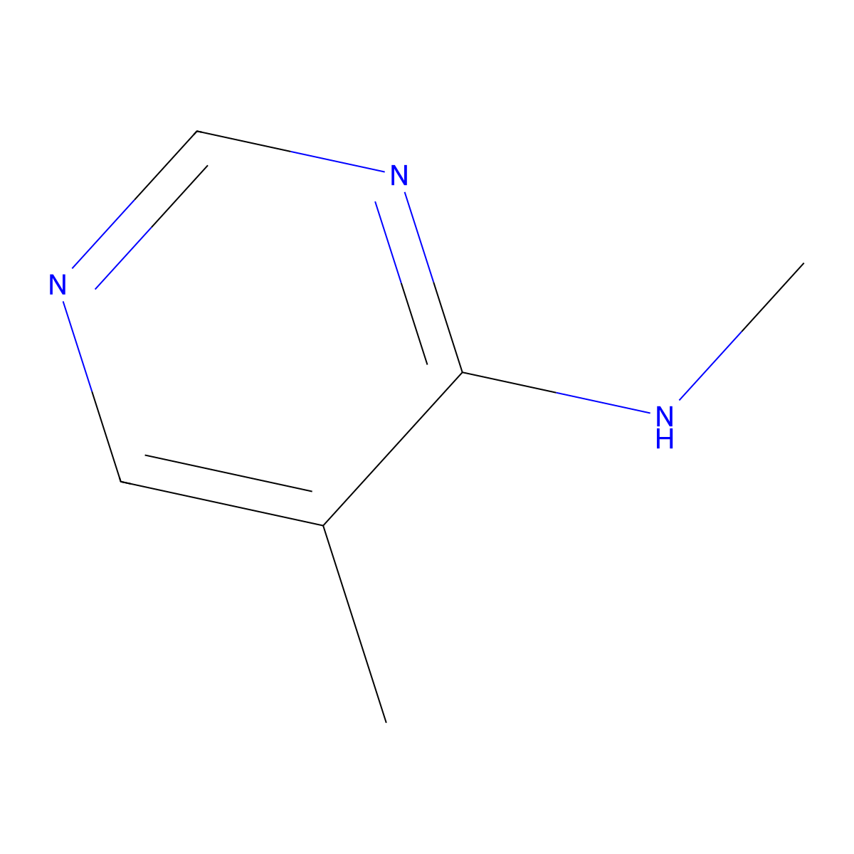 N,5-dimethylpyrimidin-4-amine molecular structure, CAS 52698-53-0