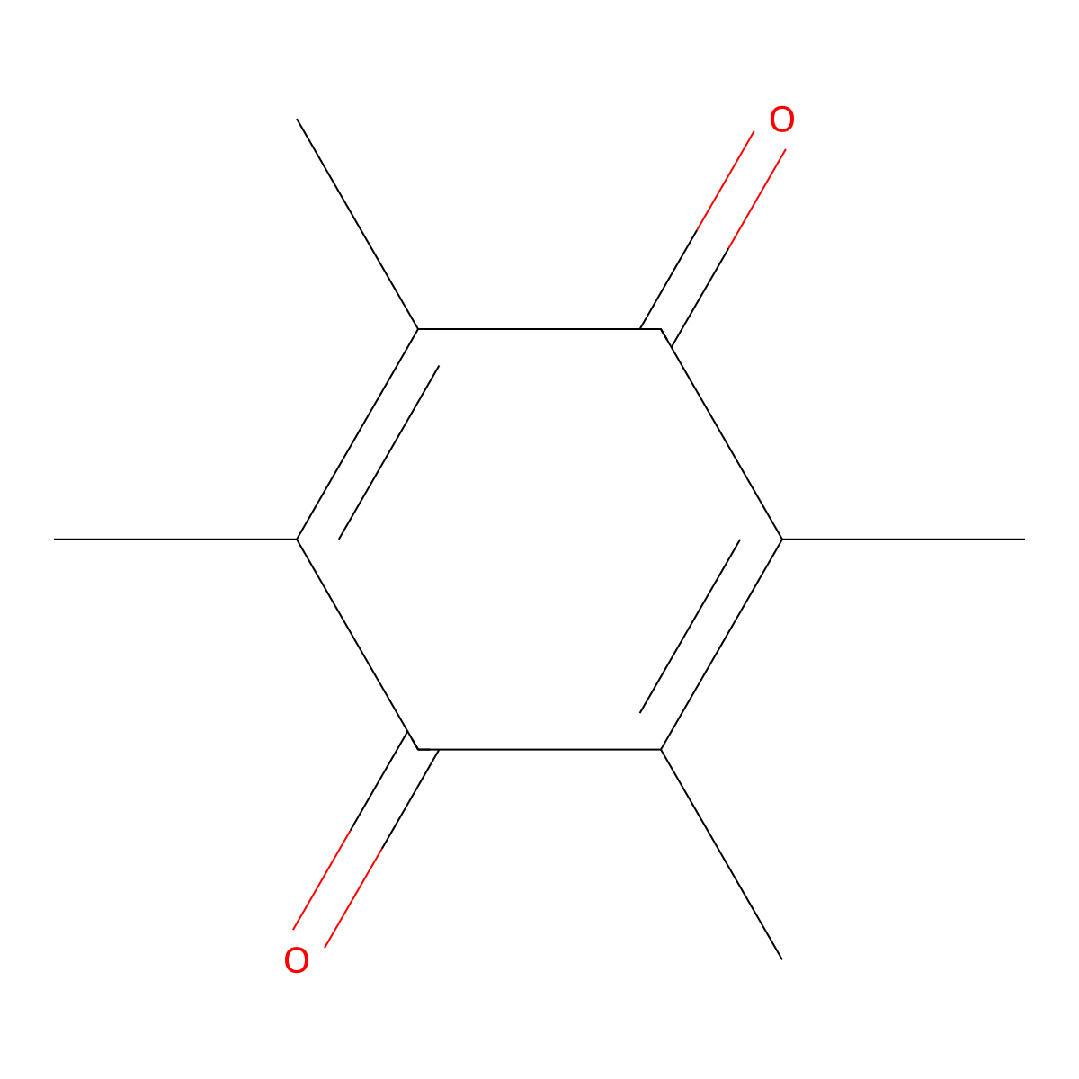 Duroquinone molecular structure, CAS 527-17-3