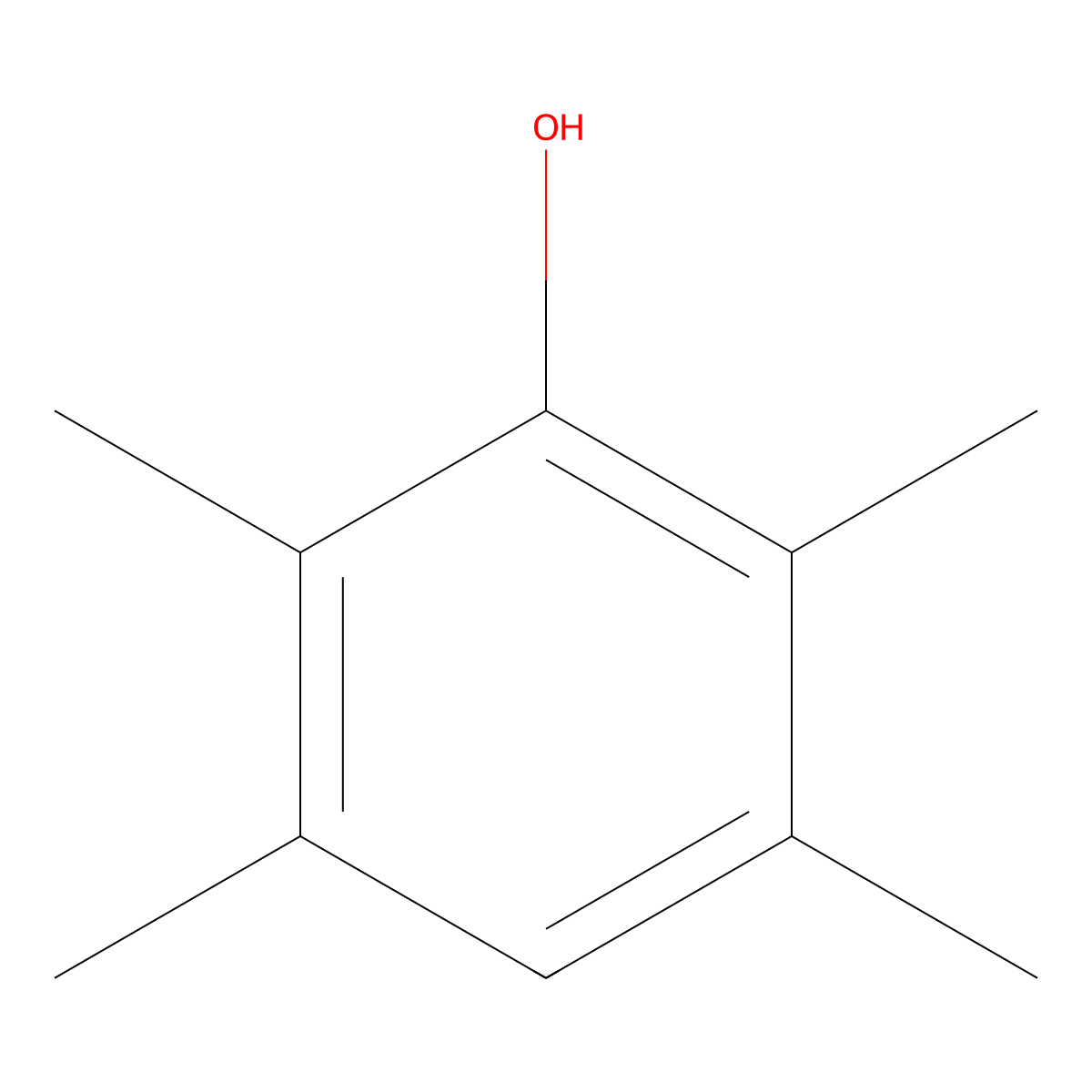 2,3,5,6-Tetramethylphenol molecular structure, CAS 527-35-5