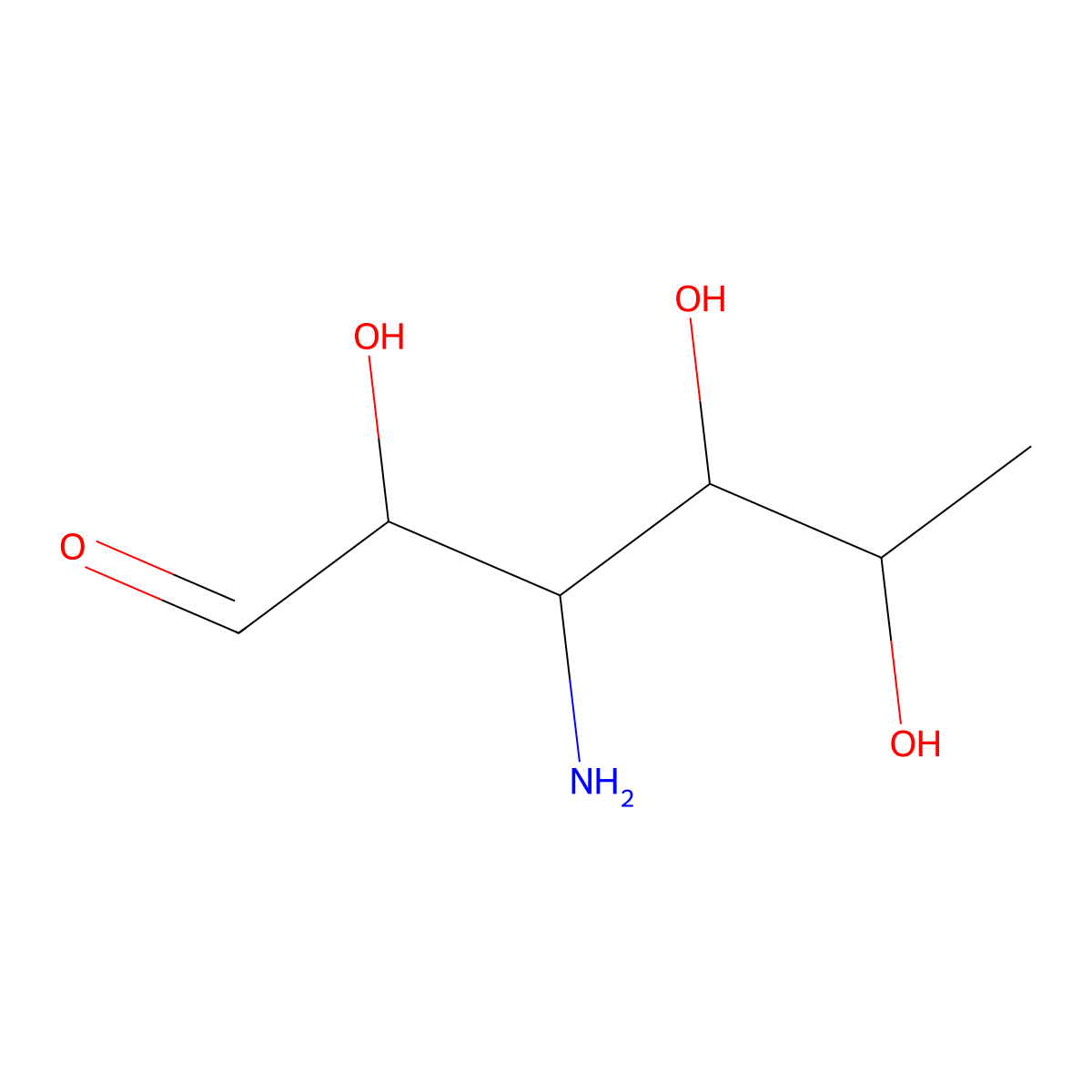 Mycosamine molecular structure, CAS 527-38-8