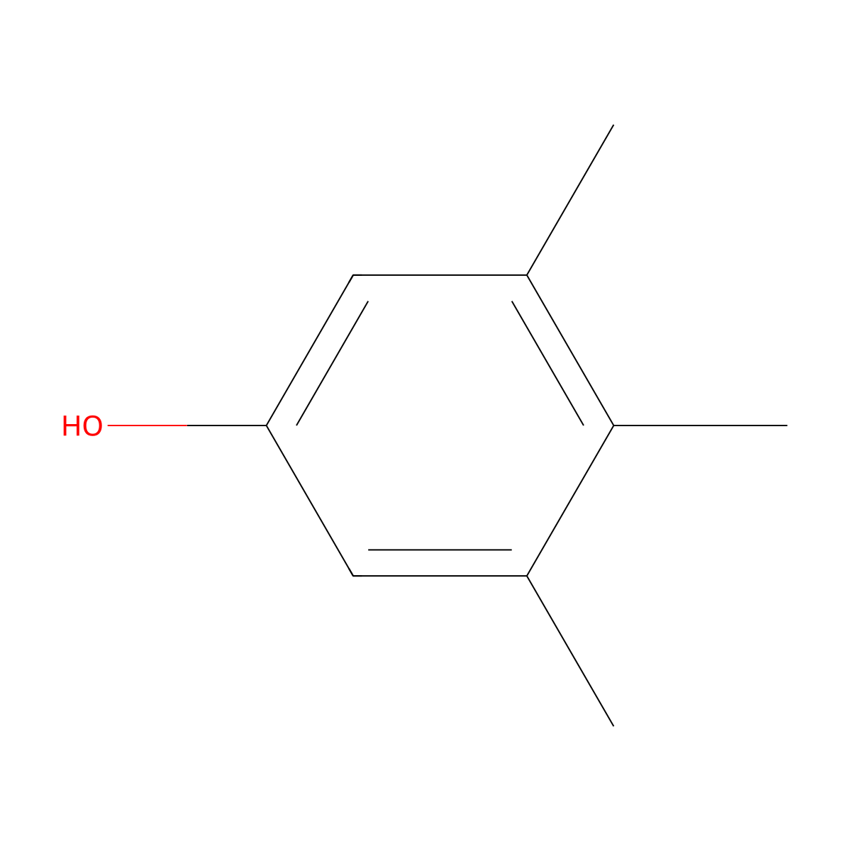 3,4,5-Trimethylphenol molecular structure, CAS 527-54-8