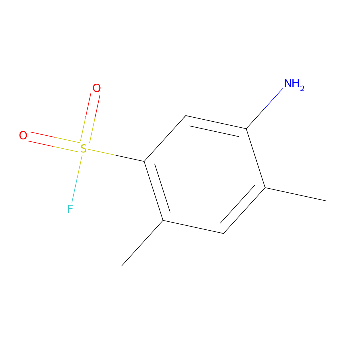 5-Amino-2,4-dimethyl-benzenesulfonyl fluoride molecular structure, CAS 527-81-1