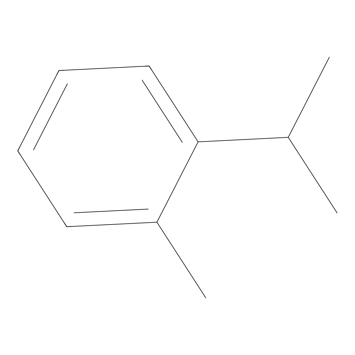 O-Cymene molecular structure, CAS 527-84-4