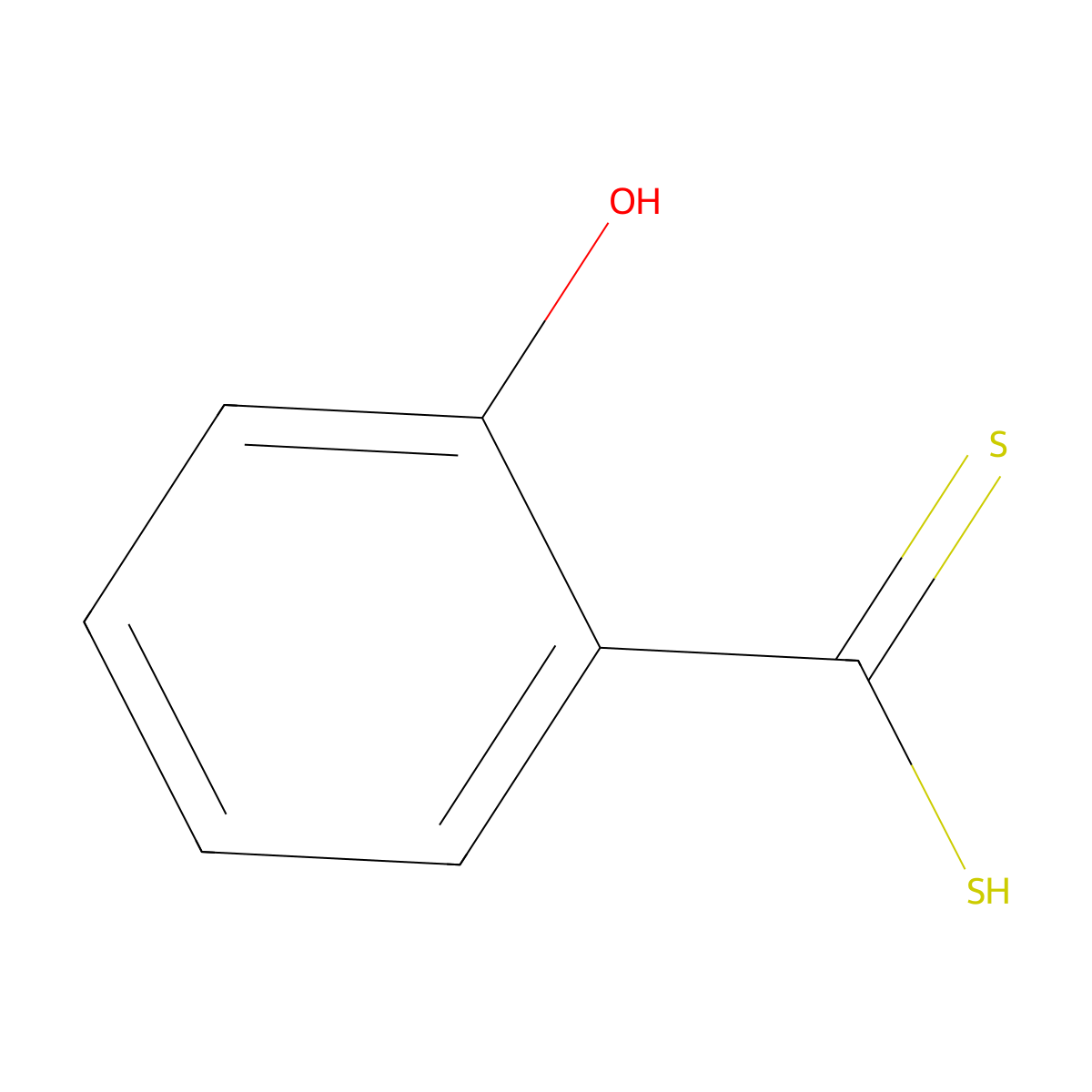 2-Hydroxydithiobenzoic acid molecular structure, CAS 527-89-9