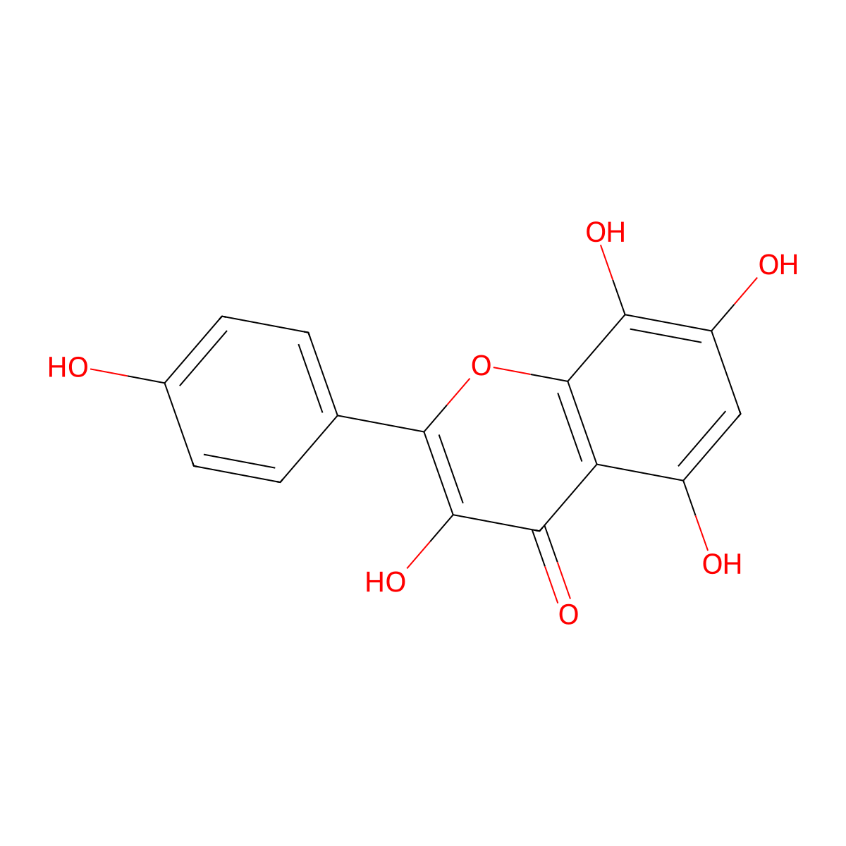 Herbacetin molecular structure, CAS 527-95-7