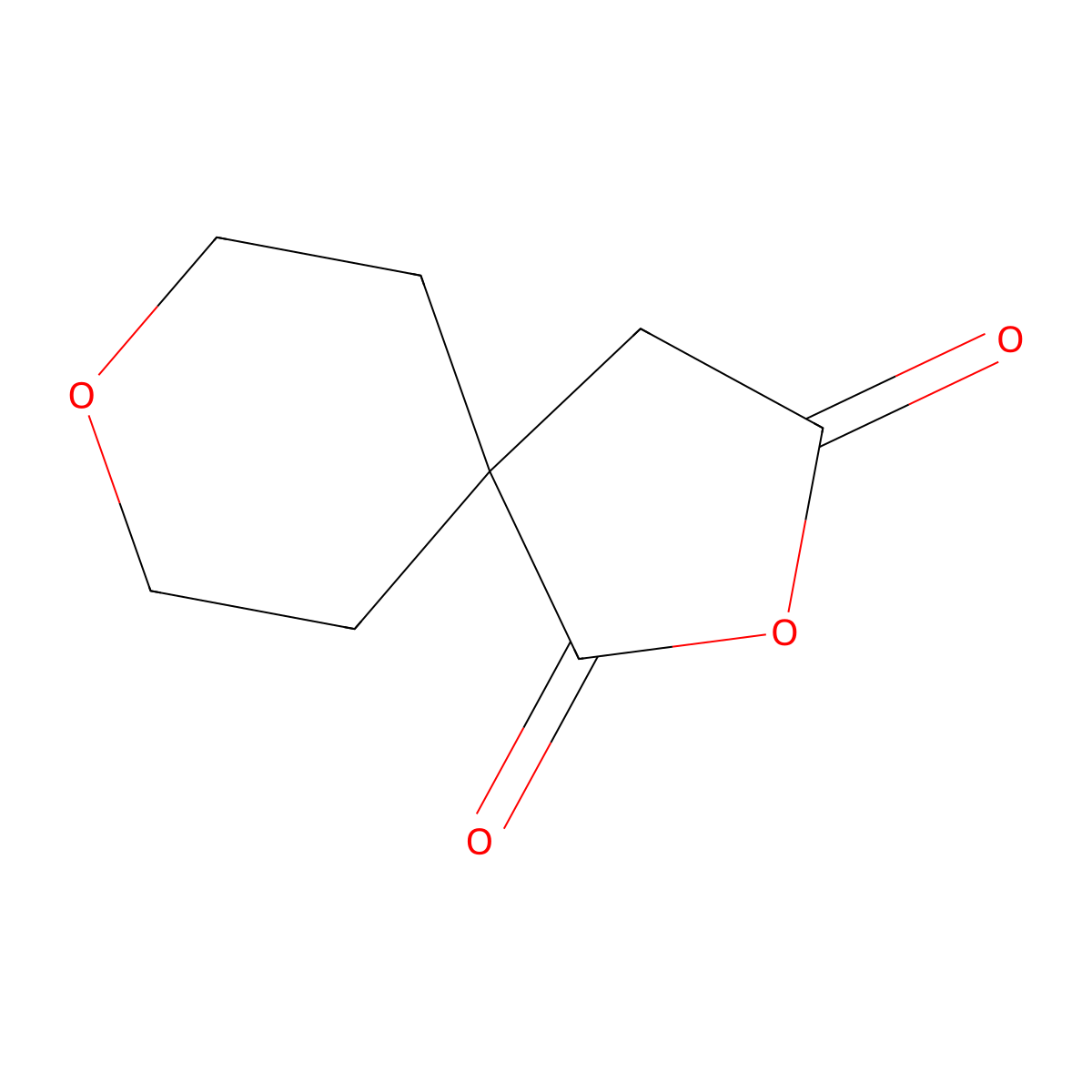 2,8-Dioxaspiro[4.5]decane-1,3-dione molecular structure, CAS 5270-49-5