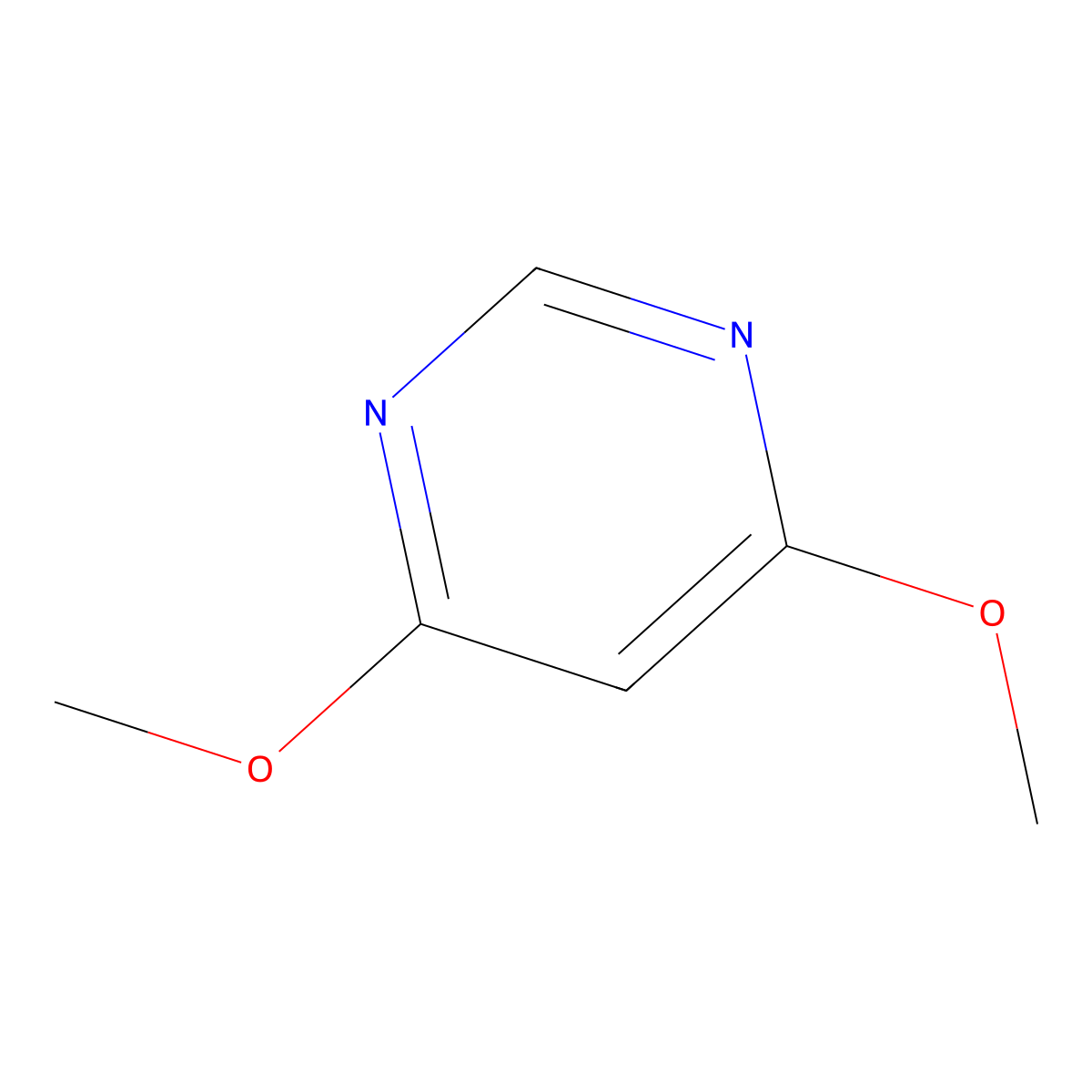 4,6-Dimethoxypyrimidine molecular structure, CAS 5270-94-0