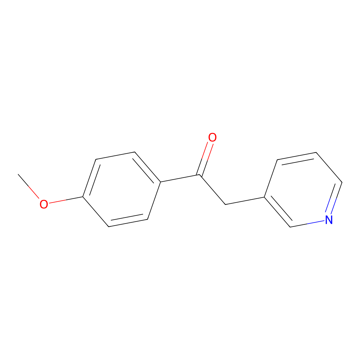 1-(4-Methoxyphenyl)-2-(pyridin-3-yl)ethanone molecular structure, CAS 52700-25-1
