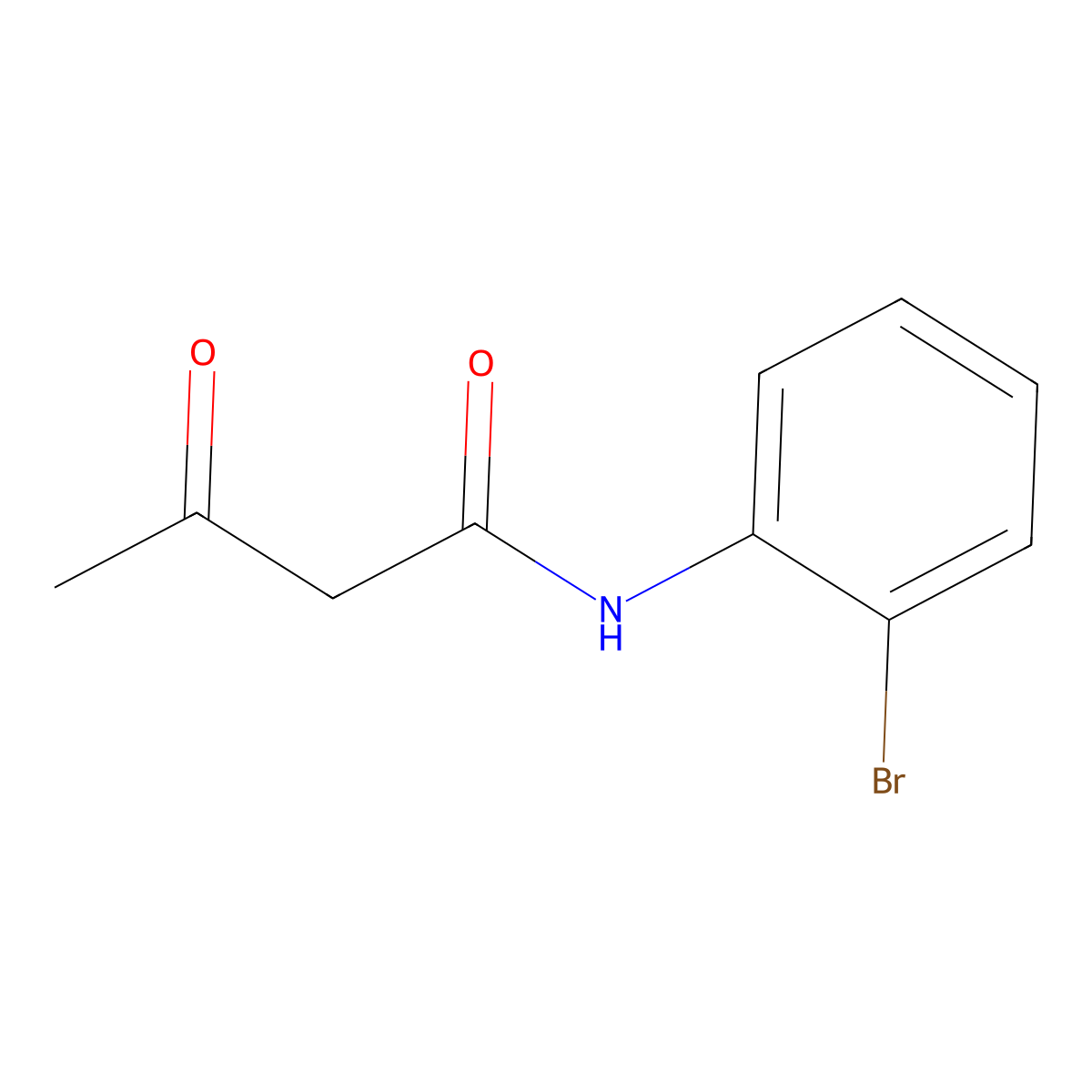 n-(2-Bromophenyl)-3-oxobutanamide molecular structure, CAS 52700-65-9