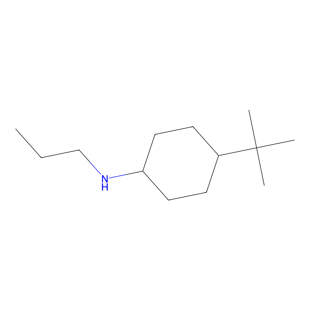 4-tert-butyl-N-propylcyclohexan-1-amine molecular structure, CAS 52703-15-8