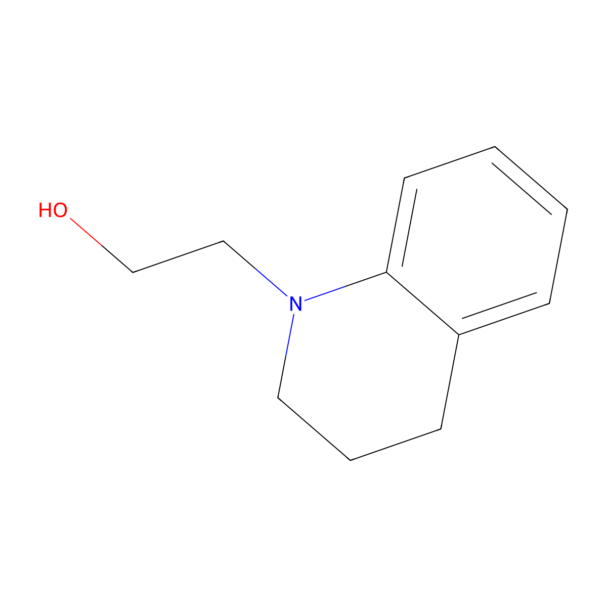 2-(1,2,3,4-Tetrahydroquinolin-1-yl)ethan-1-ol molecular structure, CAS 52704-48-0