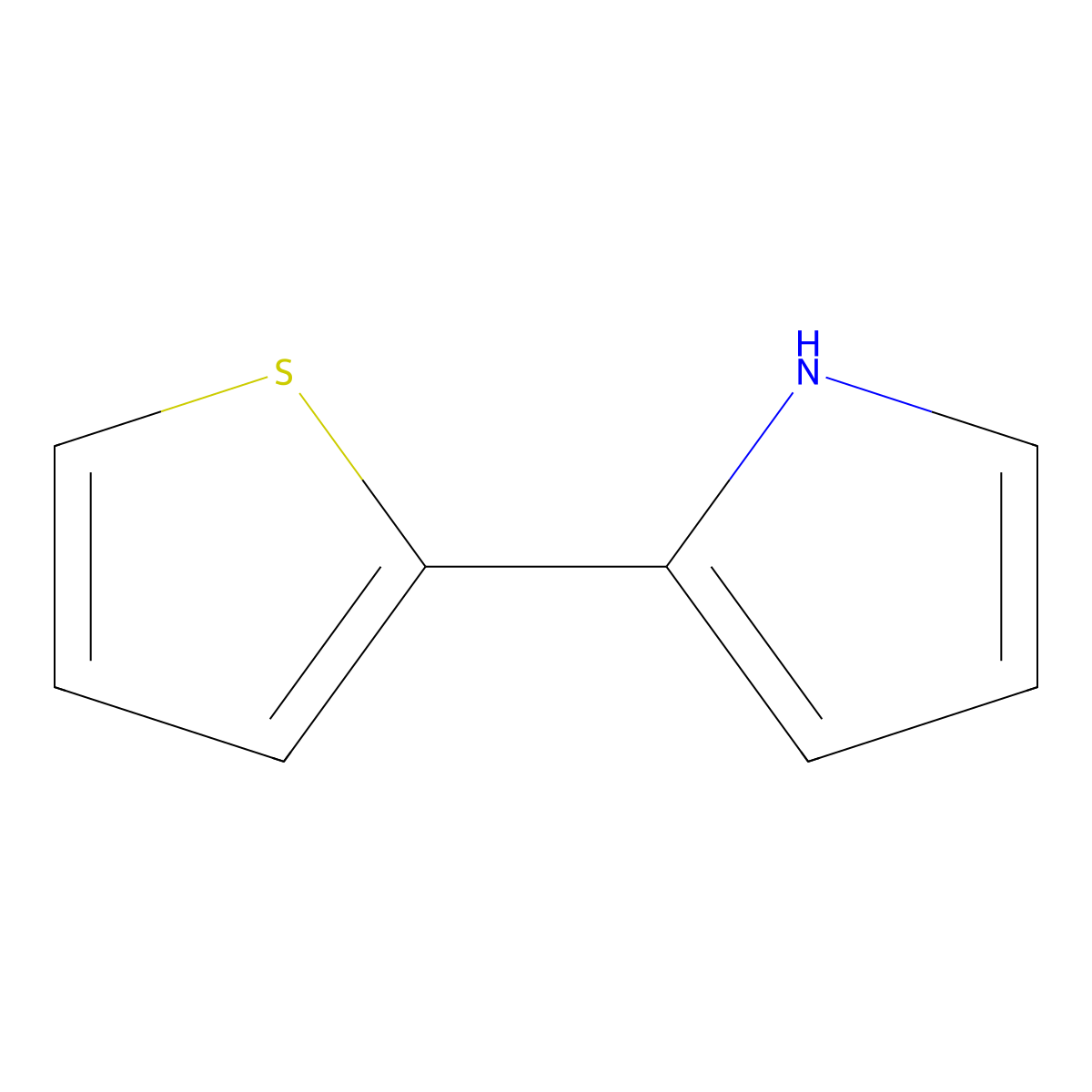 Thiophene, 2-(2-pyrrolyl)- molecular structure, CAS 52707-46-7