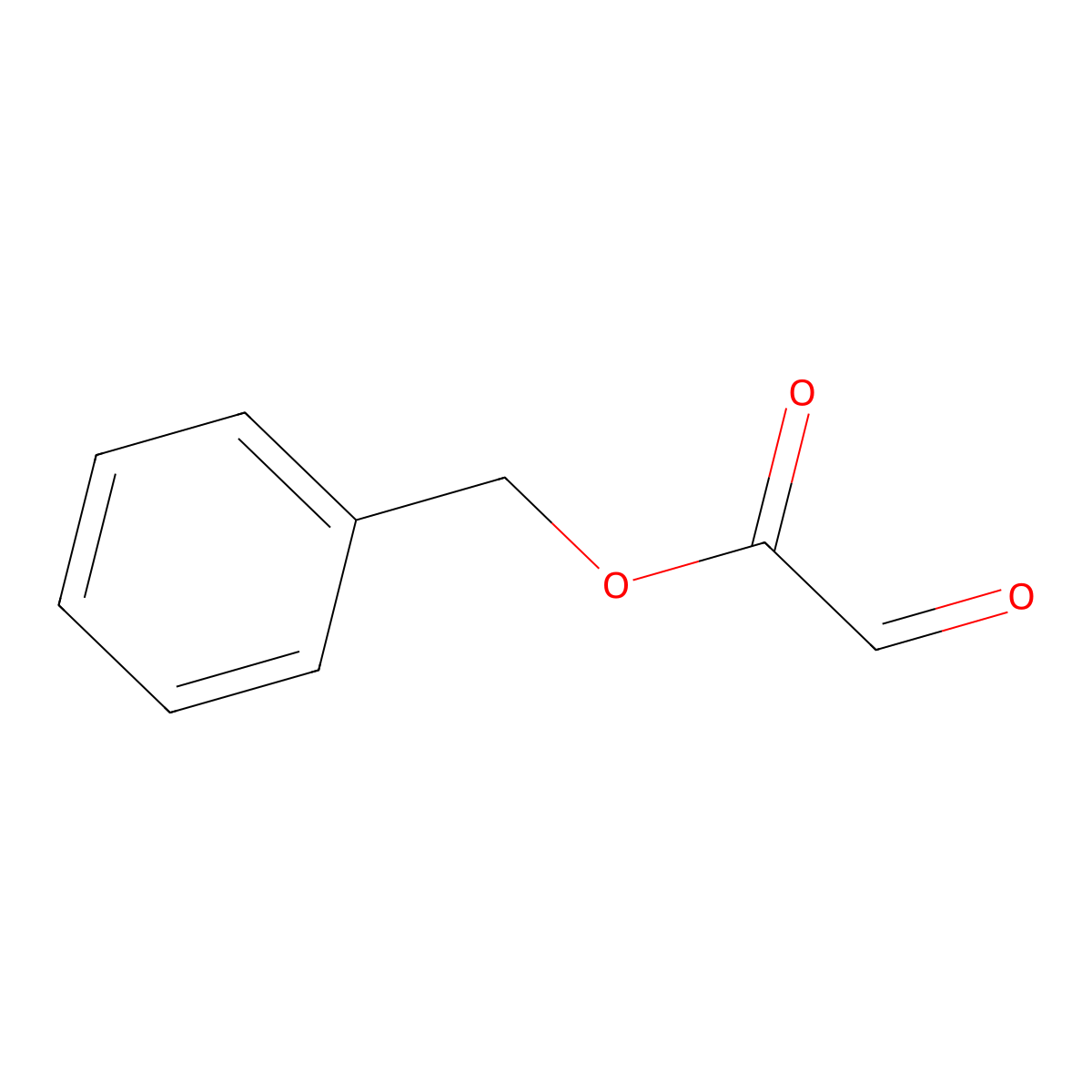 Benzyl glyoxylate molecular structure, CAS 52709-42-9