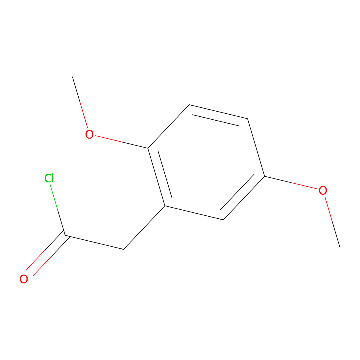 (2,5-Dimethoxyphenyl)acetyl chloride molecular structure, CAS 52711-92-9