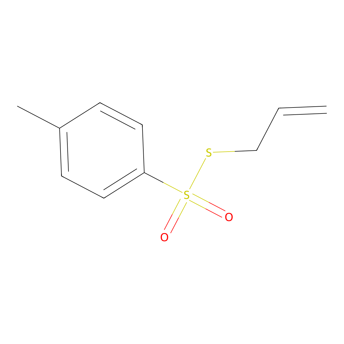 S-allyl 4-methylbenzenesulfonothioate molecular structure, CAS 52713-51-6