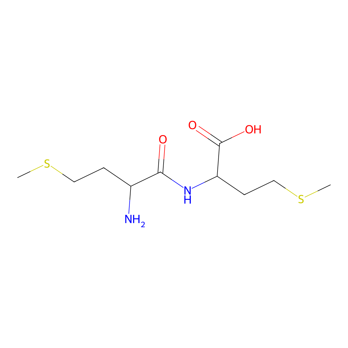 Methionylmethionine molecular structure, CAS 52715-93-2