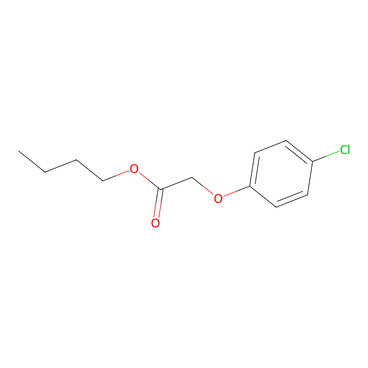 Butyl (4-chlorophenoxy)acetate molecular structure, CAS 52716-17-3