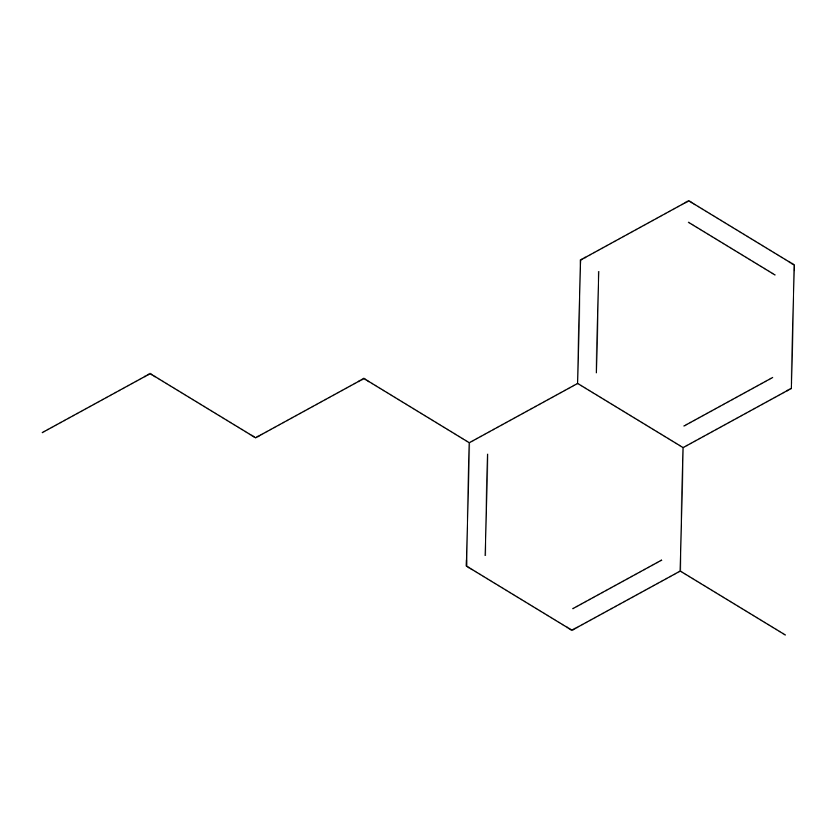 1-Butyl-4-methylnaphthalene molecular structure, CAS 52718-76-0