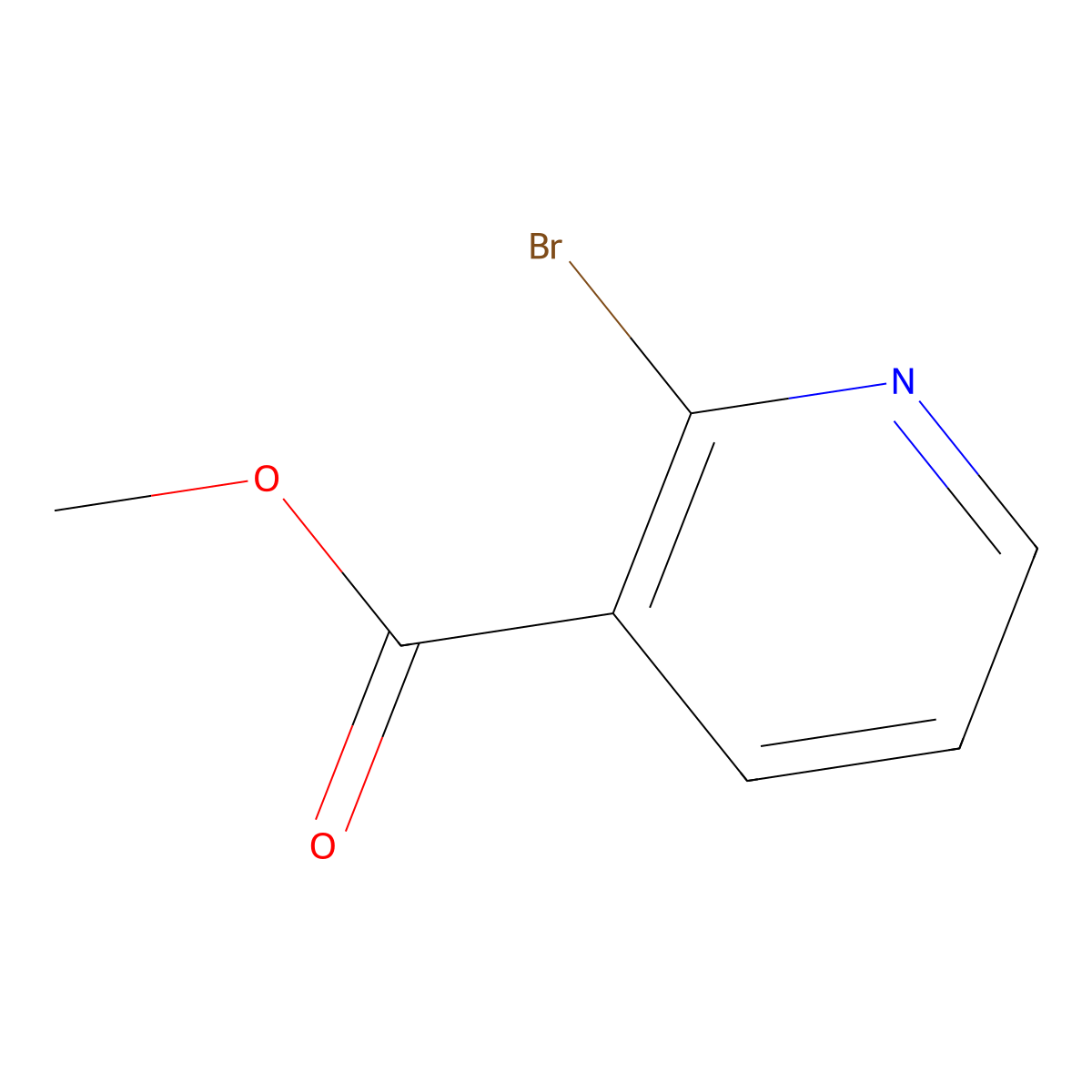 Methyl 2-bromopyridine-3-carboxylate molecular structure, CAS 52718-95-3