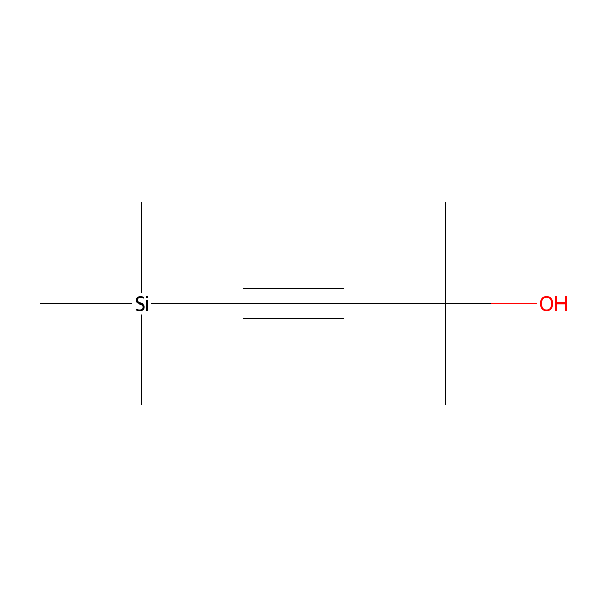 2-Methyl-4-(trimethylsilyl)but-3-yn-2-ol molecular structure, CAS 5272-33-3